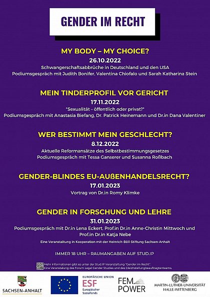 Plakat Forum Legal Gender Studies